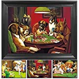 Poker Dogs 3D Poster Wall